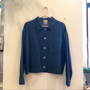 [New w/o Tag] Paloma Wool Corduroy Jacket in Muted Navy blue M